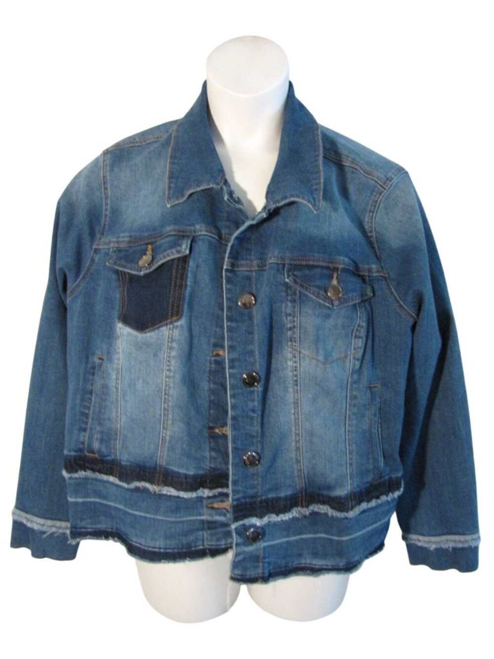 Lane Bryant 24 24W Denim Blue Jean Jacket